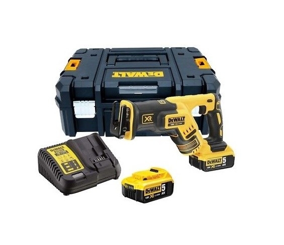 DeWalt DCS367P2-QW DCS367P2 Akku-Säbelsäge XR 18 Volt 5.0 Ah Li-Ion