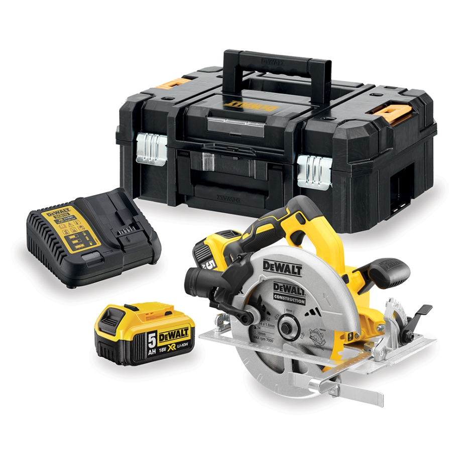 DeWalt DCS570P2-QW DCS570P2 Akku-Handkreissäge XR 18 Volt 5.0Ah im TSTAK