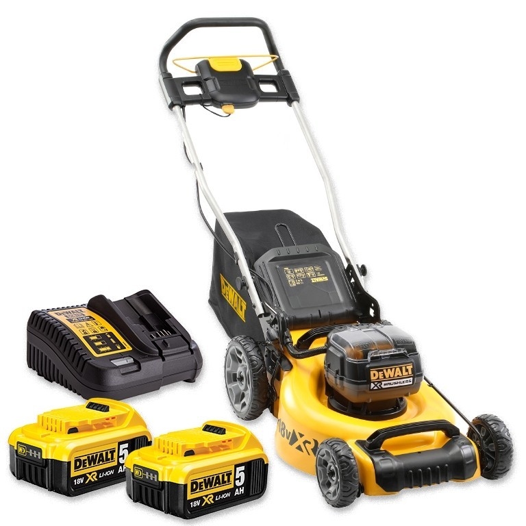 DeWALT DCMW564P2-QW Akku-Rasenmäher 48cm 2x18 Volt 5.0Ah Li-Ion