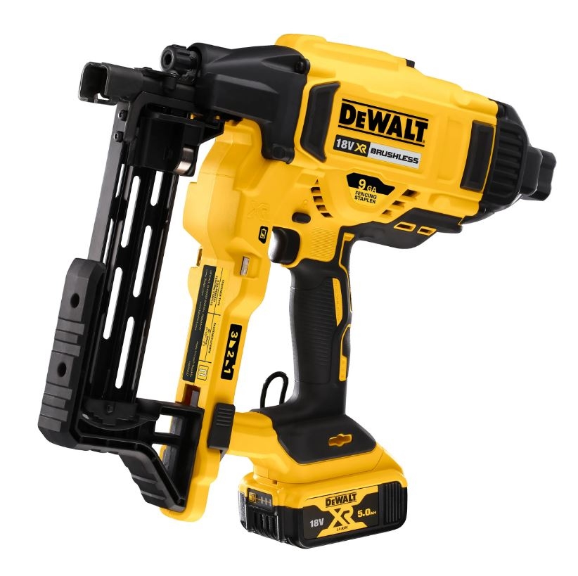 DeWalt DCFS950P2-QW DCFS950P2 Akku Zauntacker 18 Volt 5.0 Ah Li-ion 9GA - 40/45/50 mm