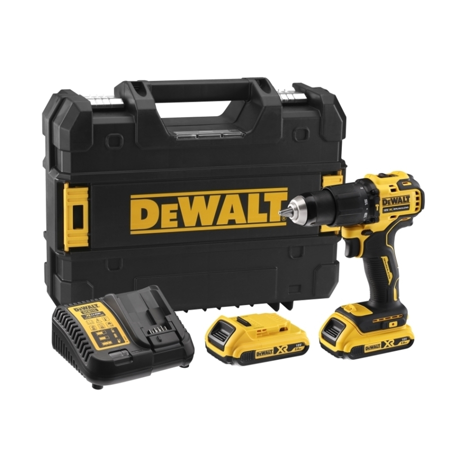 DeWALT DCD709D2T-QW Akku-Bohrhammer 18V 2.0Ah Li-Ion im TSTAK-Koffer