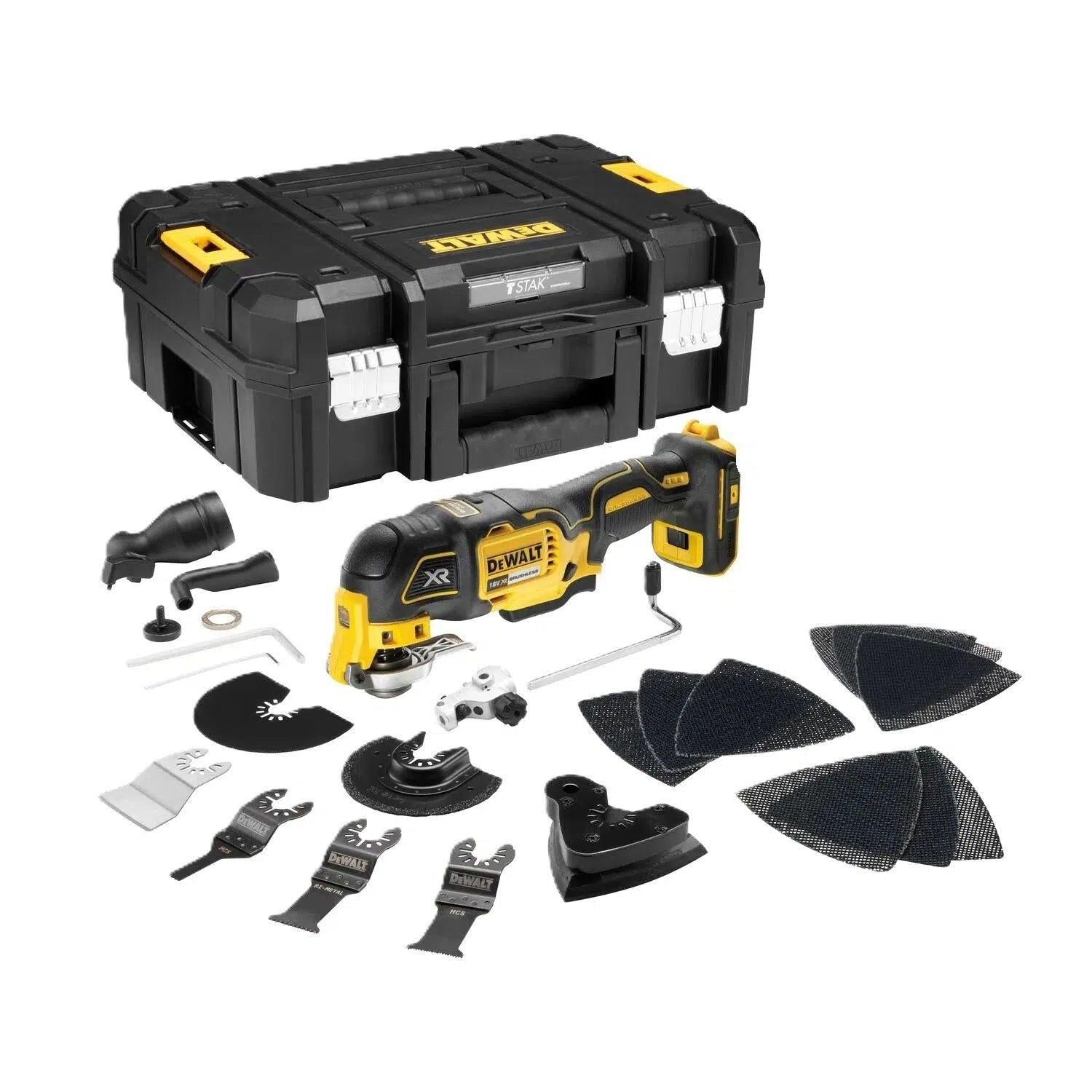 DeWALT DCS356NT-XJ Oszillierendes Multitool ohne Batterien und Ladegerät in TSTAK