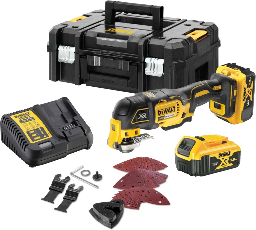 DeWalt DCS356P2-QW Oszillierendes Multitool 18V 5.0Ah Li-Ion in TSTAK