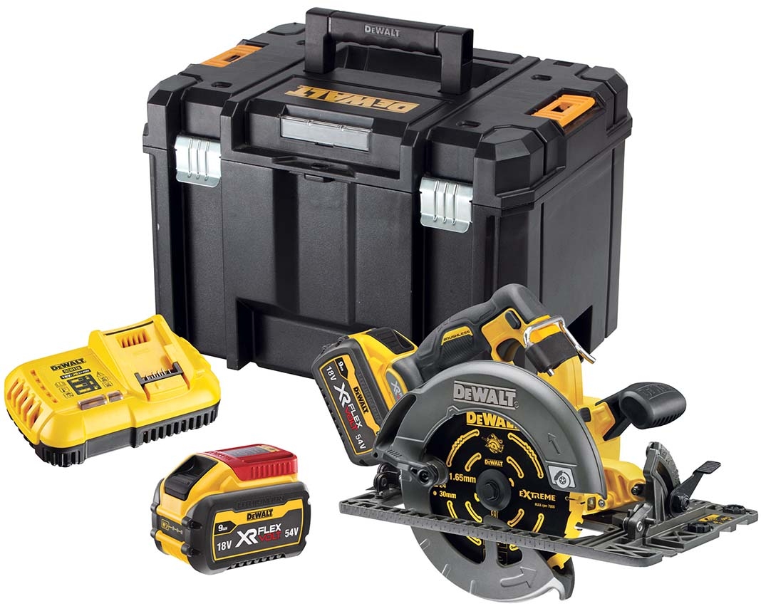 DeWalt DCS579X2-QW XR FlexVolt 54 Volt 9,0 Ah Li-Ionen Akku Kreissäge 190 mm