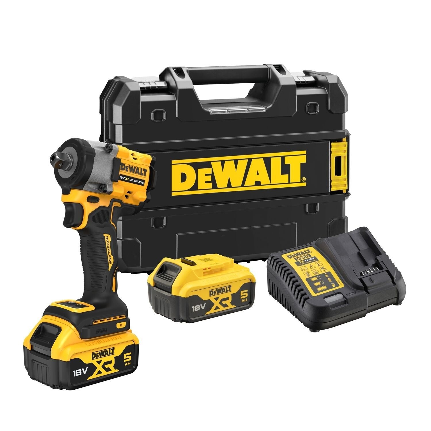 DeWalt DCF922P2T-QW Akku-Schlagschrauber 1/2" 18V 5.0 Li-Ion im TSTAK Koffer