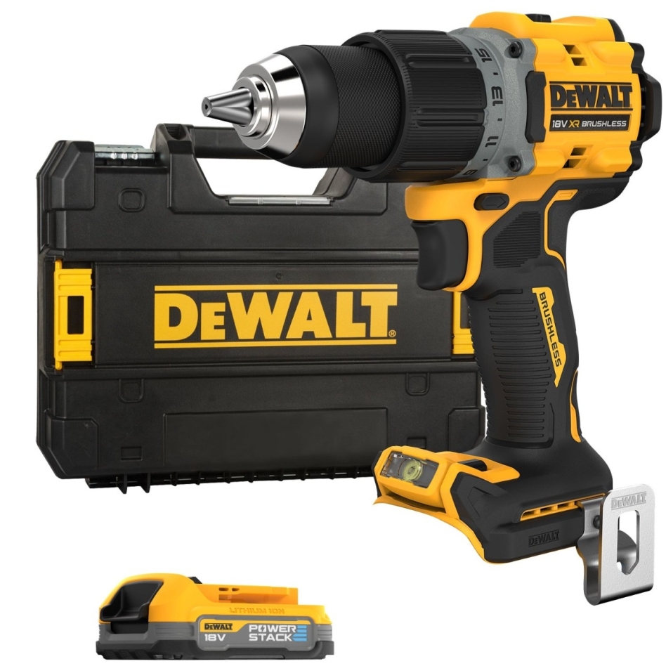 DeWalt DCD800E1T-QW Akku-Schlagbohrschrauber XR 18V ??PowerStack Li-ion