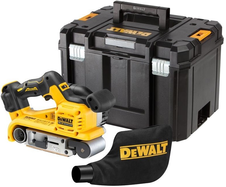 DeWALT DCW220NT-XJ XR Bürstenloser Bandschleifer 18V ohne Akkus und Ladegerät im TSTAK-Koffer