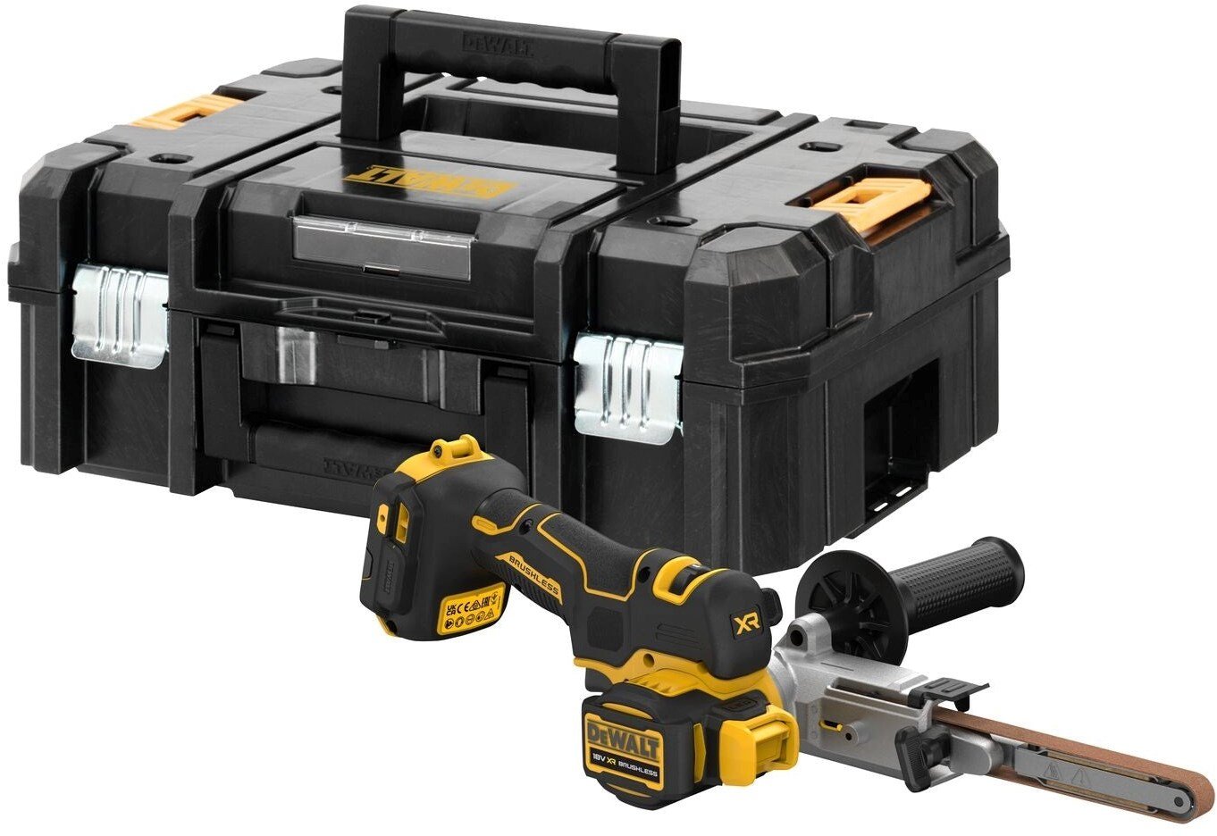 DeWALT DCM200NT-XJ 18V Akku-Bandfeilmaschine ohne Batterien und Ladegerät im TSTAK-Koffer