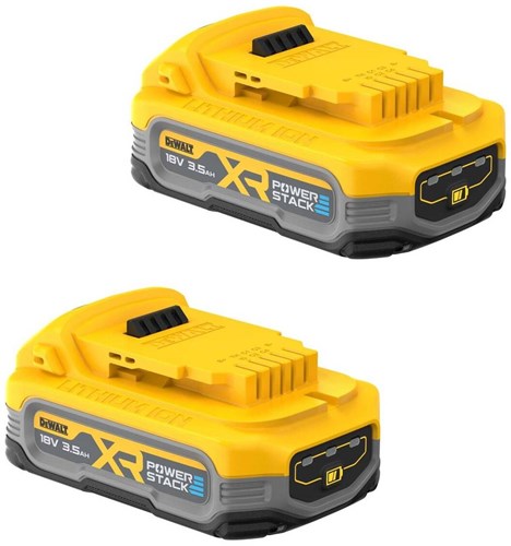 DeWalt Zubehör DCBP318S2-XJ Powerstack 3,5 Ah Akku 18V XR Duopack