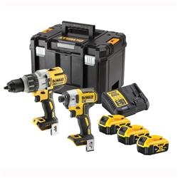 DeWALT DCK276P3T-QW Kombo Set 18V 3 x 5.0 Ah Li-Ion - DCD996 Akku-Schlagbohrmaschine + DCF887 Schlagschrauber