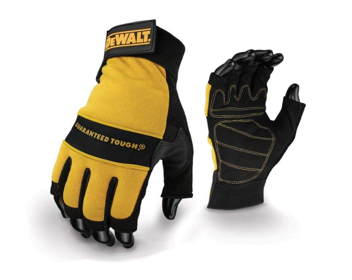 DeWalt Zubehör DPG23LEU DPG23 Performance Handschuh Fingerlos, Kunstleder