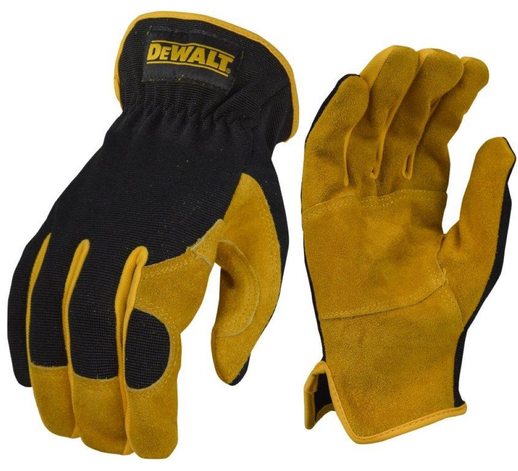 DeWalt Zubehör DPG216LEU DPG216L Lederhandschuh, Hybrid-Arbeitshandschuh