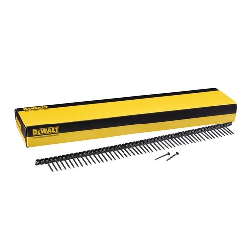 DeWALT Zubehör DWF4100550 Bandschraube 3,5 x 55 Grobgewinde Trompetenkopf für Holzprofile 1000 Stück