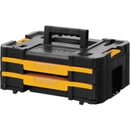 DeWALT Zubehör DWST1-70706 TSTAK™ IV Werkzeugbox mit zwei Schubladen und Innenteilern