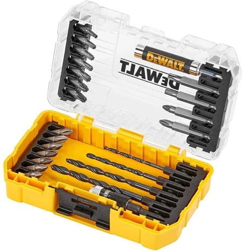 DeWalt Zubehör DT70708-QZ 25-teiliges Bohrer- und Schraubenbit-Set mit TOUCH CASE