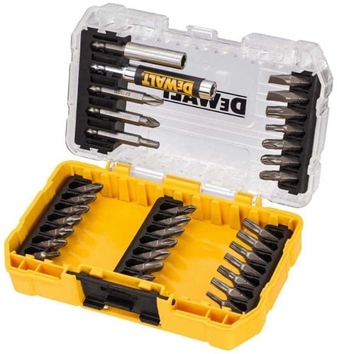 DeWALT Zubehör DT70712-QZ 19-teiliges Betonbohrer- (4mm-8mm) und Schraubenbit-Set mit Tough Case