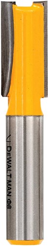 DeWalt Zubehör DT90004-QZ Nutenfräser HM, 2 Schneiden, Schaft 8mm, Ø10mm, Arbeitslänge 20mm