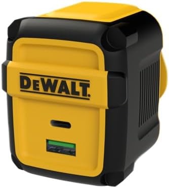 DeWalt Zubeh&ouml;r 131 0873 DWG USB-Arbeitsplatz-Ladeger&auml;t 49,5 W mit 2 Anschl&uuml;ssen EU-Modell