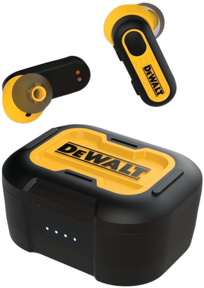 DeWalt Zubeh&ouml;r 190 2092 DWG Jobsite Pro-X1 True Wireless Earbuds inkl. Ladekabel und Ladeetui