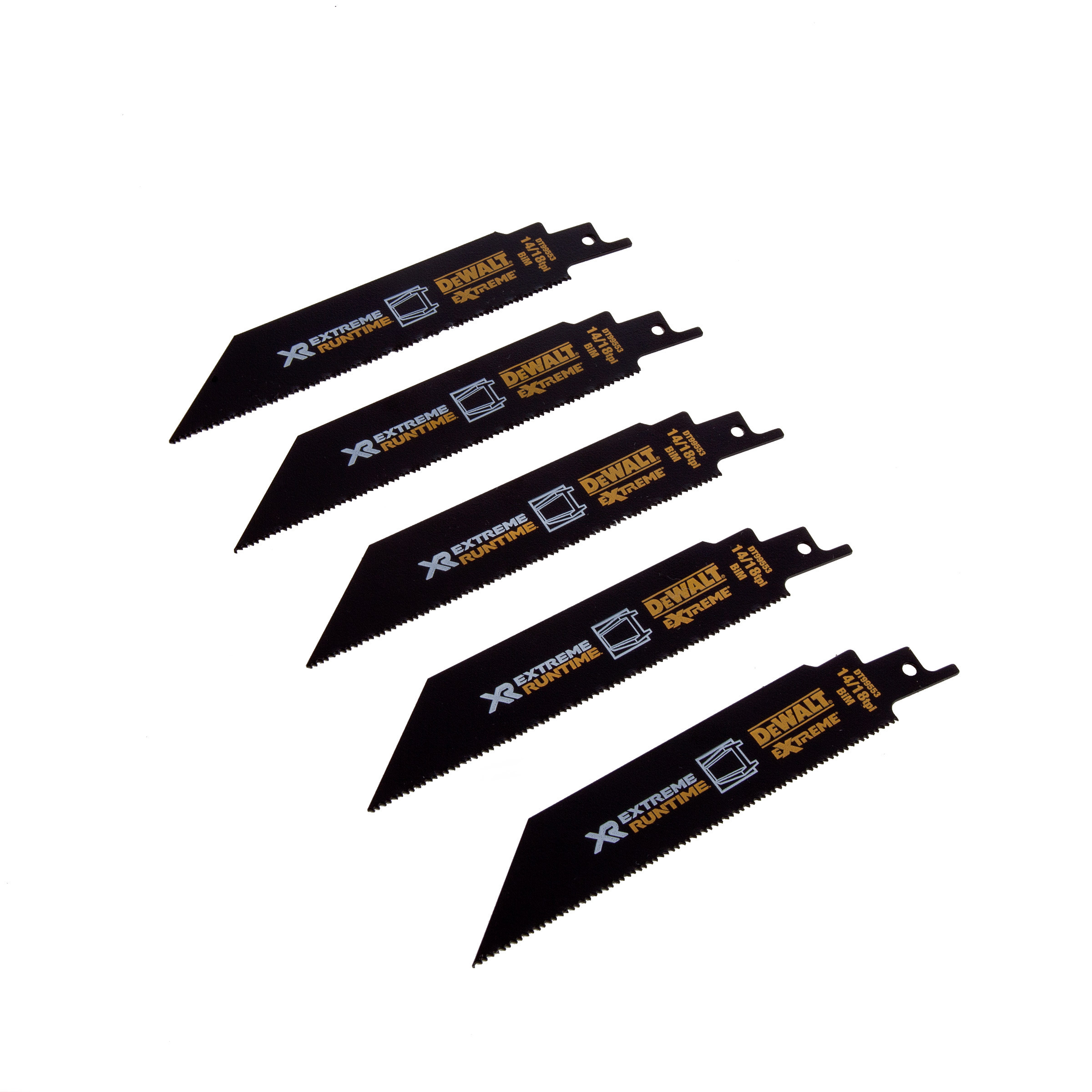 DeWalt Zubehör DT99553-QZ Säbelsägeblatt XR,152mm,14/18TPI,Metall,5 Stk.