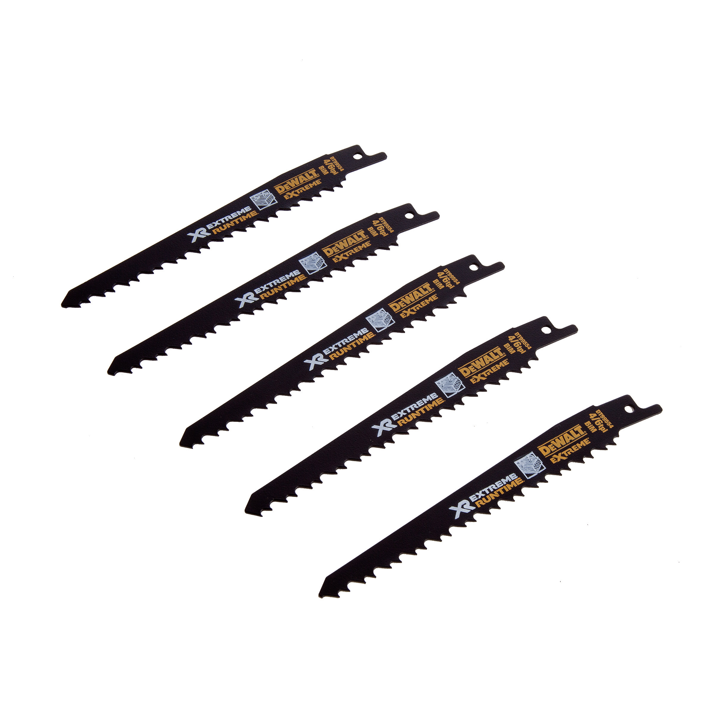 DeWalt Zubehör DT99554-QZ Säbelsägeblatt XR,152mm,6TPI,5 Stk.