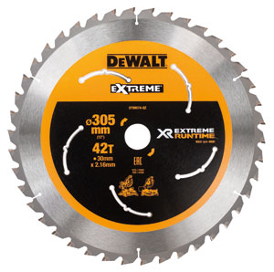 DeWalt Zubehör DT99574-QZ XR Kreissägeblatt 305 x 30 x 42T