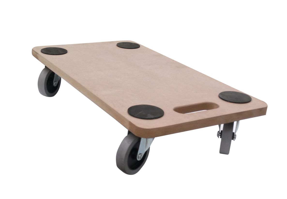 DIGGERS DIG795 MDF-Roller, 58x29cm, 200kg Kapazität, 75mm weiche PP-Räder, FSC 100%
