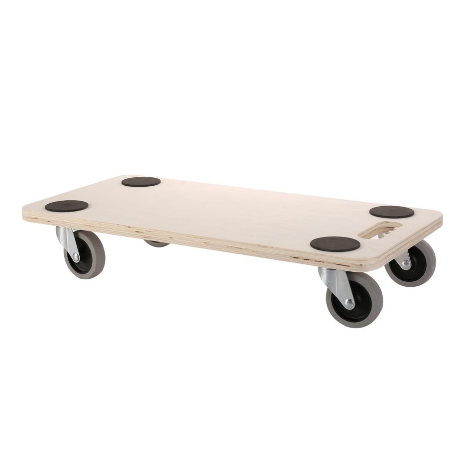 DIGGERS DIG825 Dolly aus Sperrholz, 58x29cm, 200kg Tragfähigkeit, 75mm TPR-Räder, FSC 100%