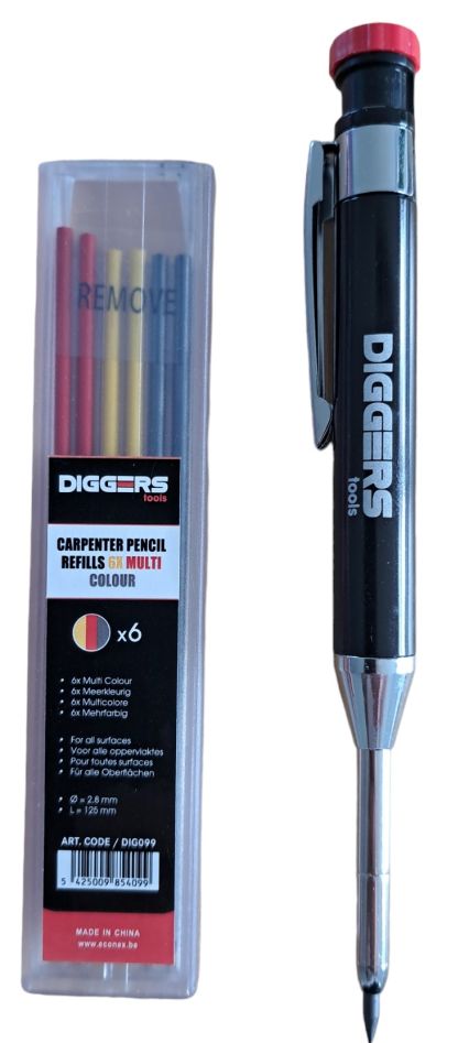 DIGGERS DIG006 Markierstift, einschließlich 6 Minen