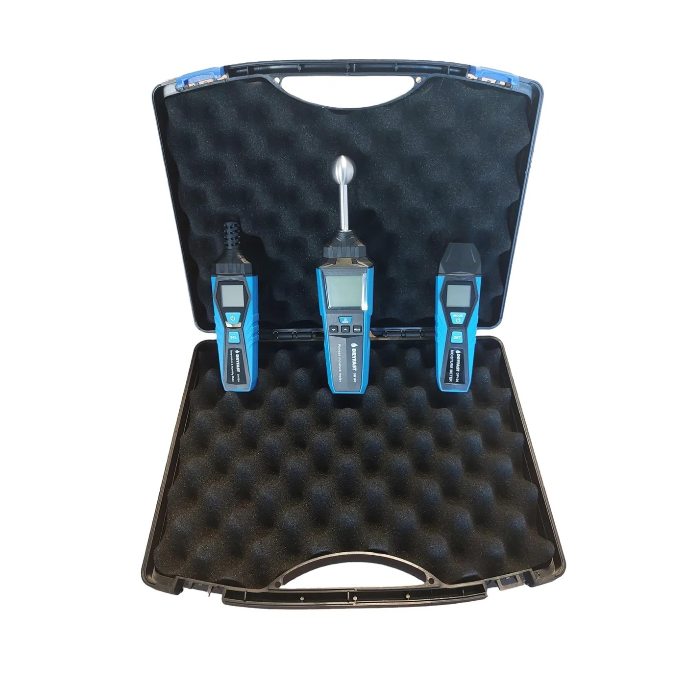 Dryfast D-SET Messkoffer D-Serie - DM100 Feuchtigkeitsmessgerät + DH100 Thermohygrometer + DP100 Stichelmessgerät