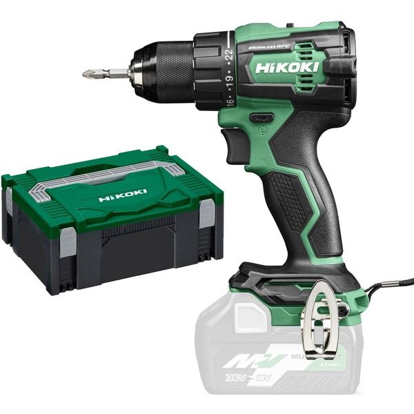 HiKOKI DS18DEW2Z Akku-Bohrmaschine 18V ohne Akkus und Ladegerät im HSC II Koffer