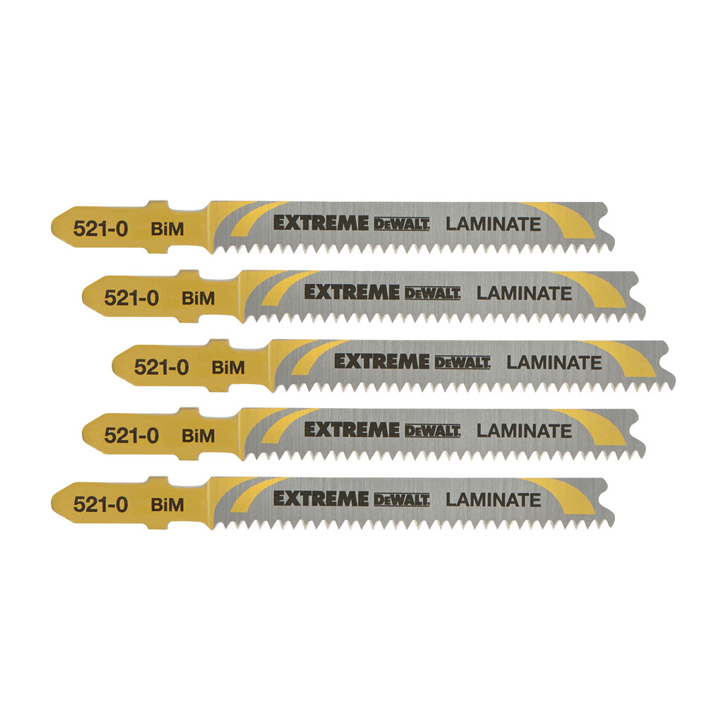 DeWalt Zubehör DT2080-QZ Stichsägeblatt für Sondermaterialien 82 x 1.7 x 15 mm (T101BIF) 5 Stück