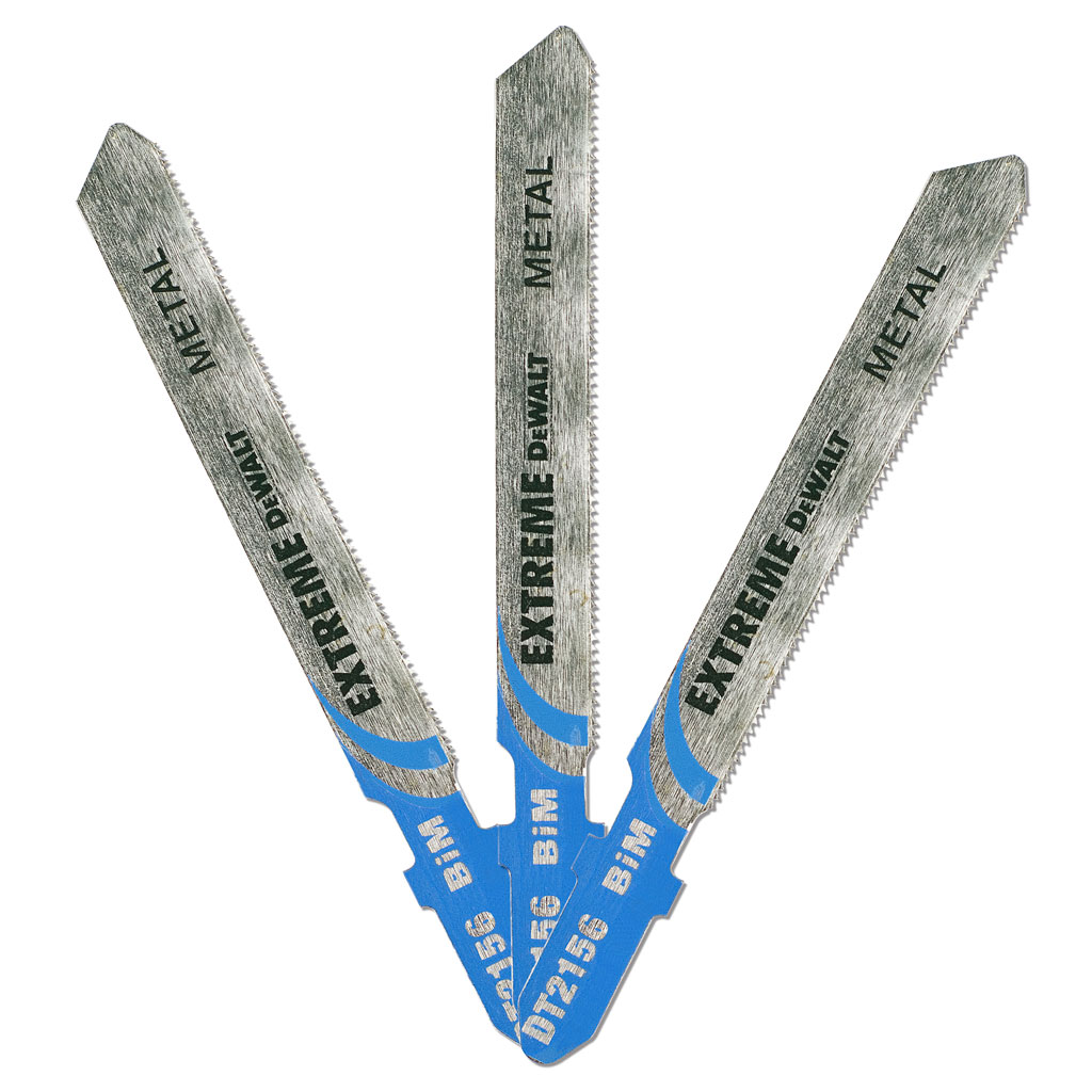 DeWalt Zubehör DT2156-QZ Stichsägeblatt Bi-Metall 86.5 x 0.7 x 2 mm (T118GF) 3 Stück
