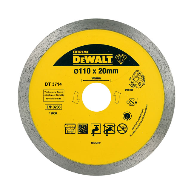 DeWalt Zubehör DT3733-XJ Diamanttrennscheibe 250x25.4 Fliesen