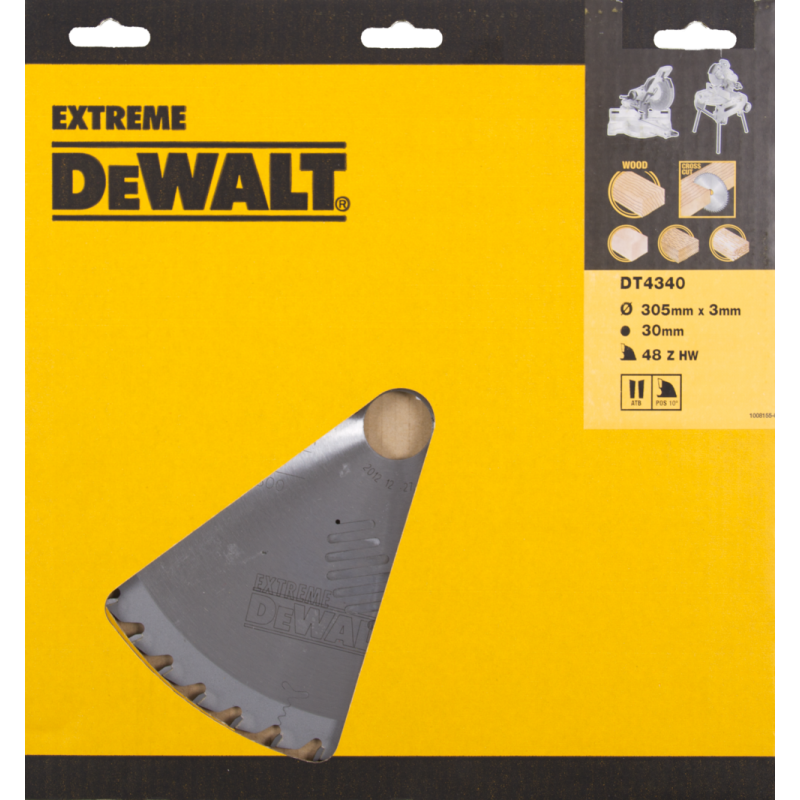 DeWalt Zubehör DT4340-QZ DT4340 HM Kreissägeblatt 305 x 30 x 48T Wechselzahn