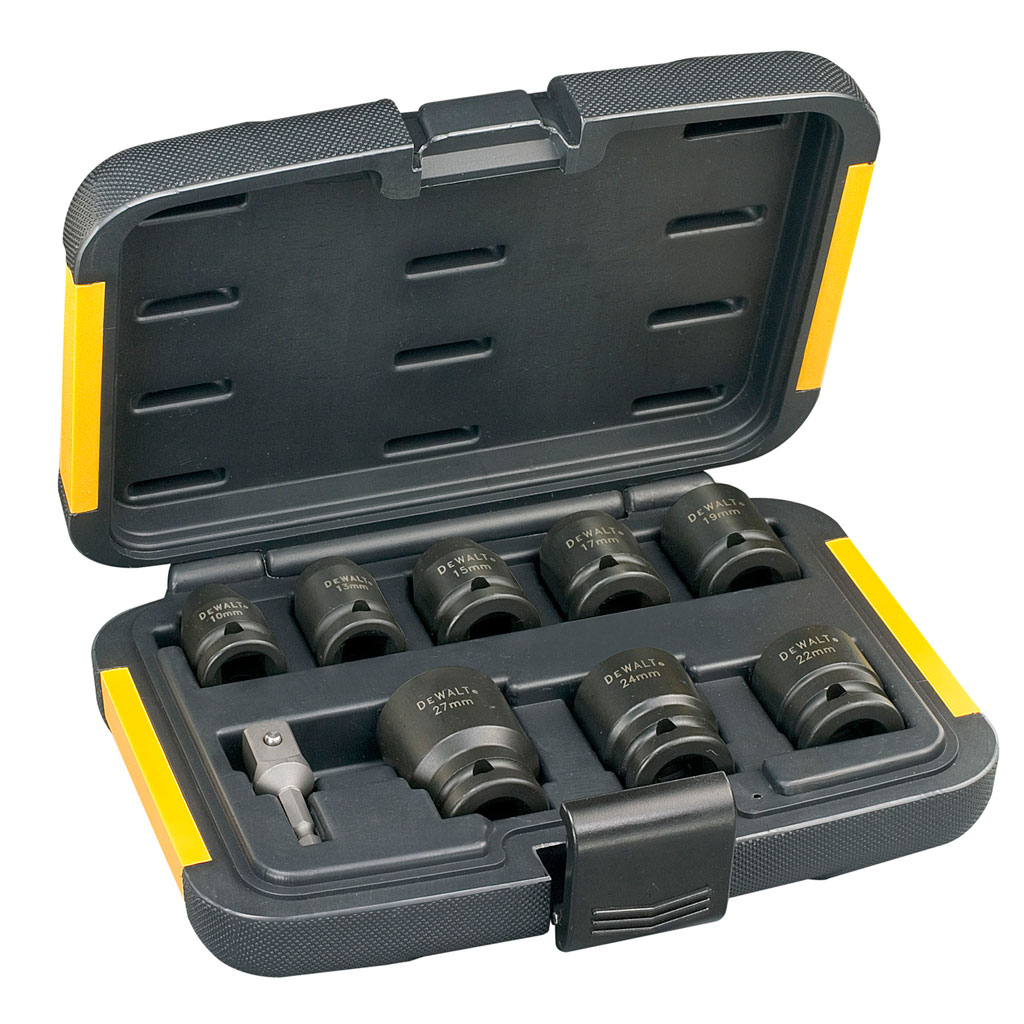DeWalt Zubehör DT7507-QZ Schlagschrauber Nüsse Set 9-teilig