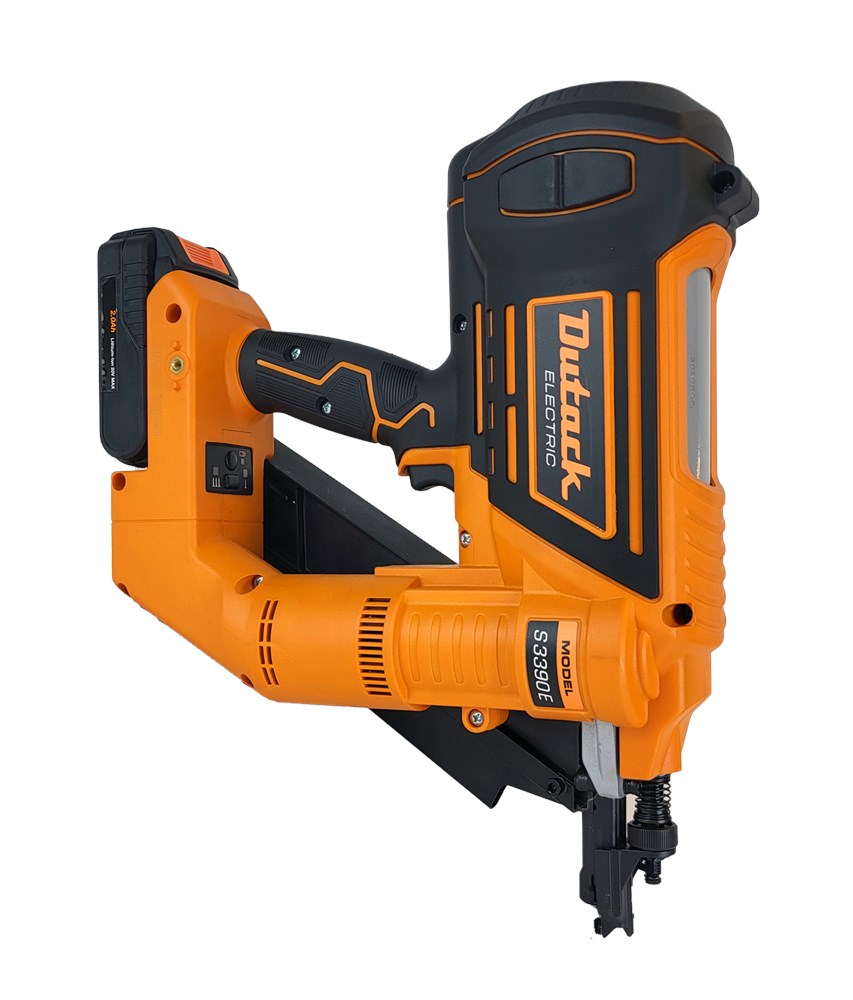 Dutack 4416001 S3390E Akkubetriebener Streifennagler 20V ohne Akkus und Ladegerät