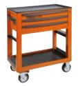 Beta 050006331 Servicewagen mit 3 Schubladen und 189-teiligem Werkzeugsortiment Orange