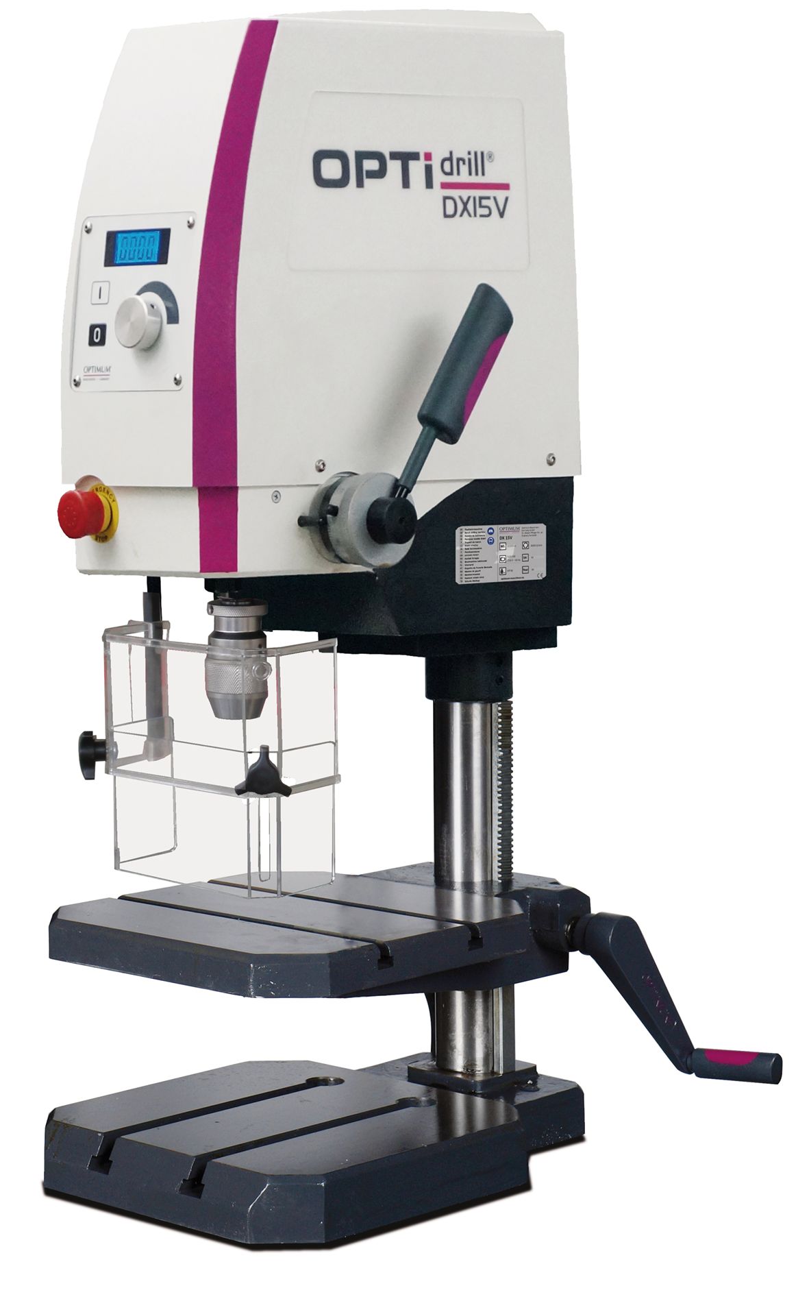 Optidrill 713020155 DX15V Präzisions-Tischbohrmaschine Vario 15mm 850 Watt 230V