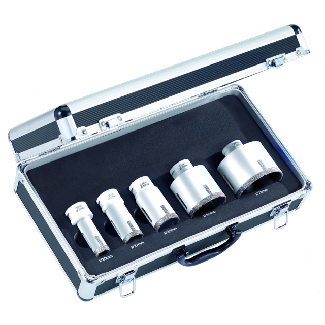 Carat EHSSET02NF DIAMANT TROCKENBOHRER SET FÜR FLIESEN/NATURSTEIN AUF WINKELSCHLEIFER