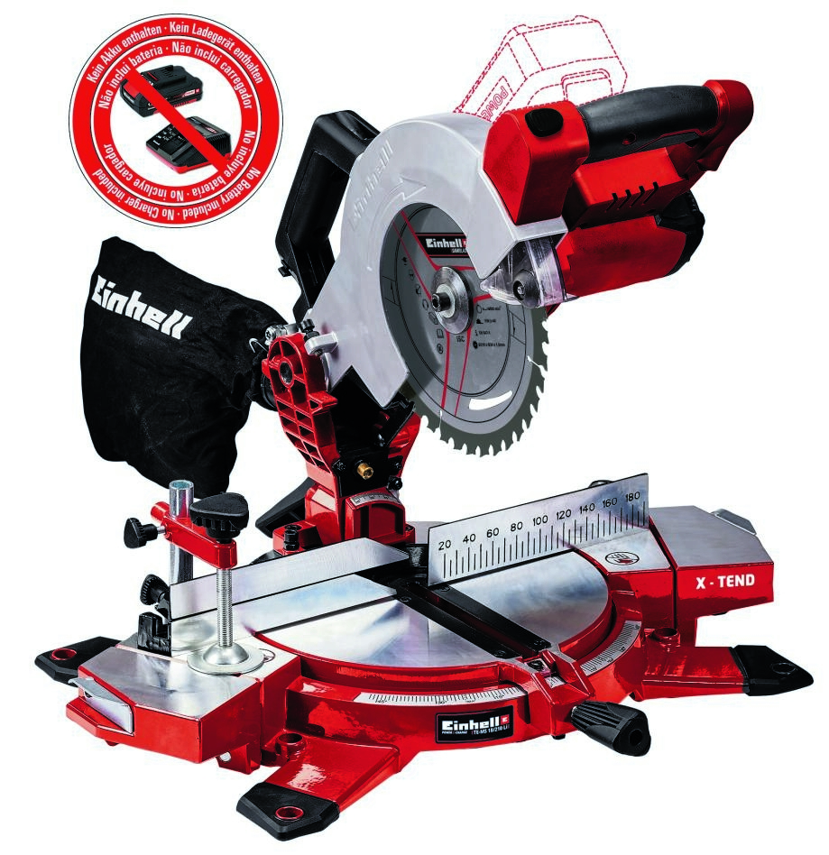 Einhell 4300890 TE-MS 18/210 Li-Solo Akku-Kappsäge ohne Akku oder Ladegerät