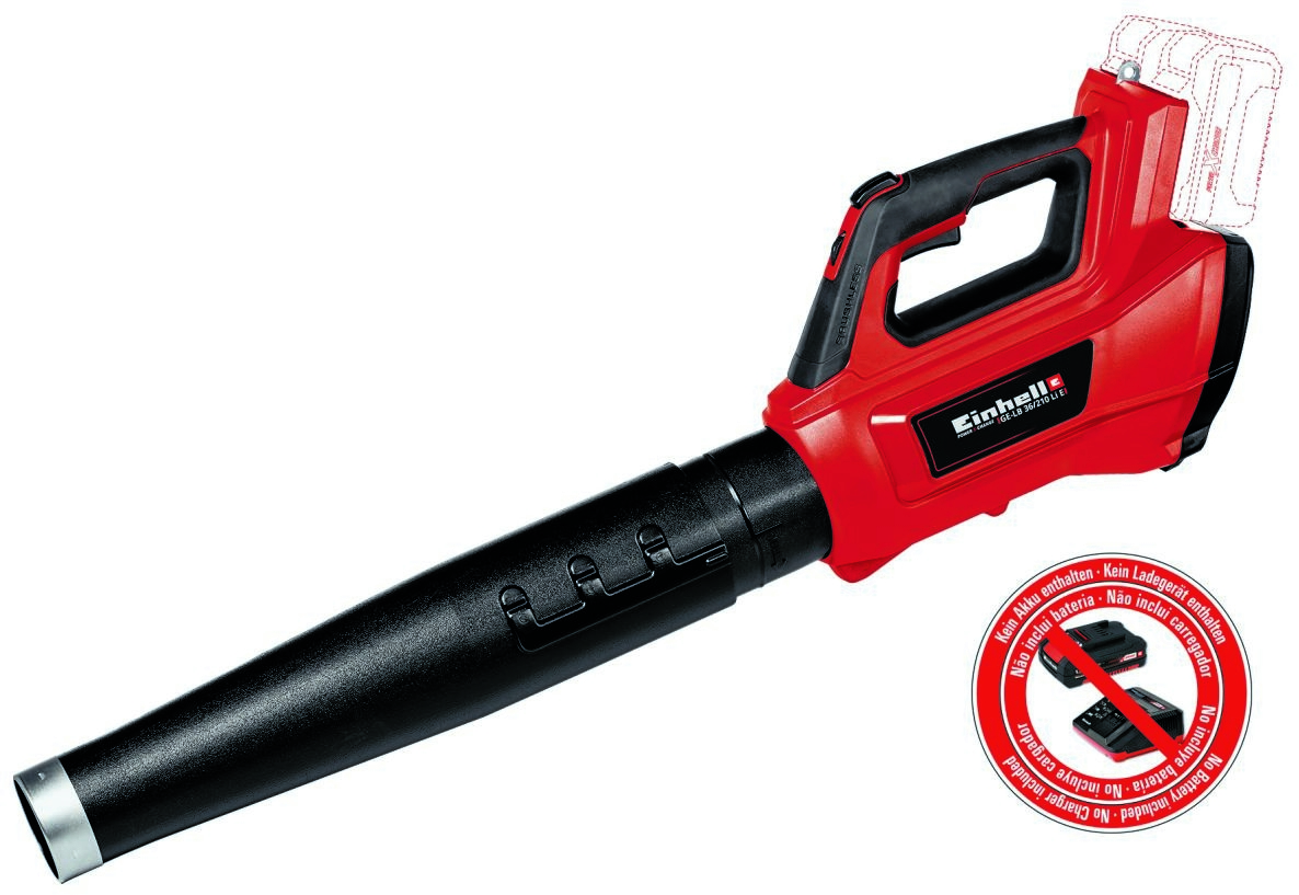 Einhell 3433620 GE-LB 36/210 Li E-Solo Akku-Laubbläser 2 x 18 Volt ohne Akku oder Ladegerät
