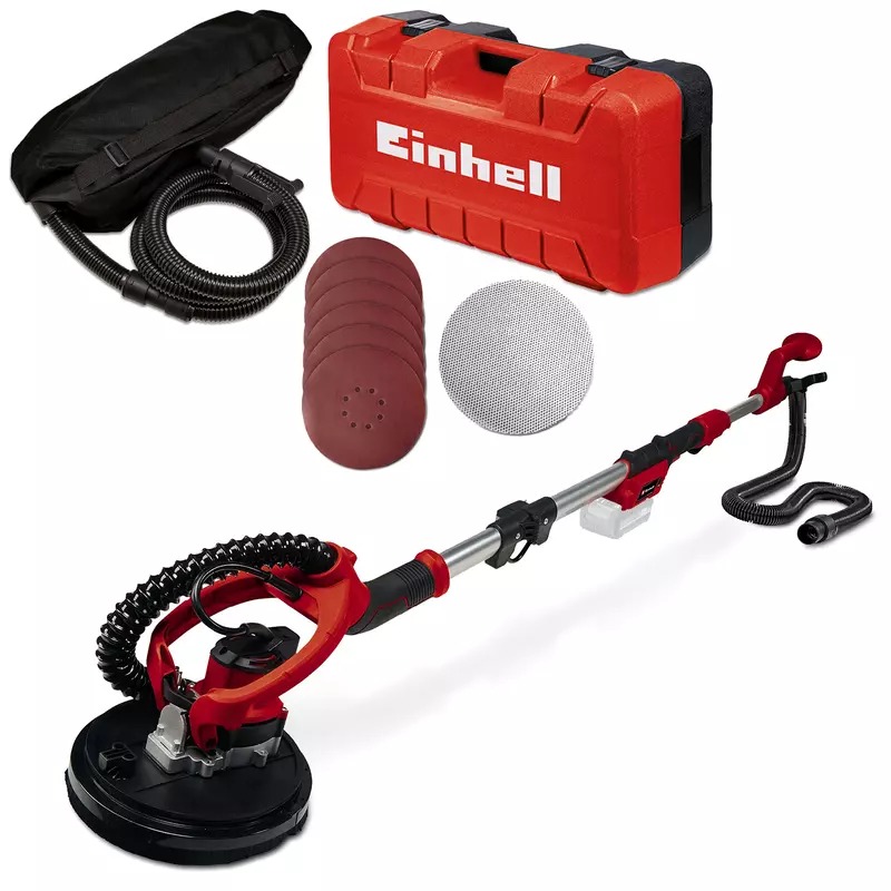 Einhell 4259990 TP-DW 18/225 Li Solo Akku-Wand-/Deckenschleifer 225 mm exkl. Akku und Ladegerät im Koffer