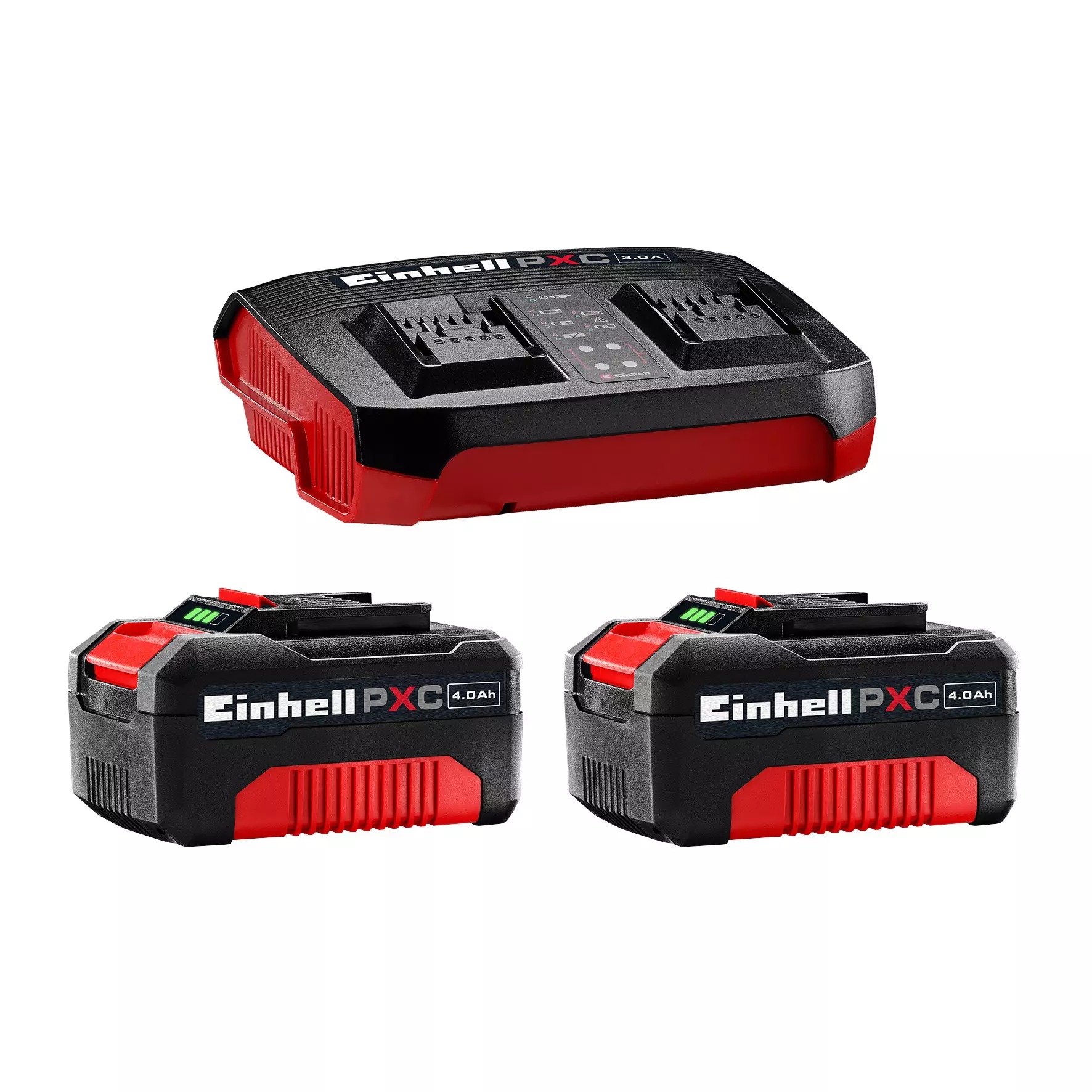 Einhell 4512112 18 V/4,0 Ah Starter Kit 2 Batterien & DUO Ladegerät