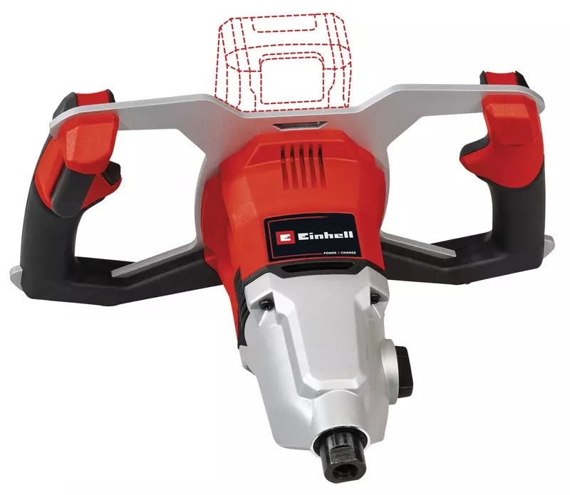 Einhell 4258770 TP-MX 18-2 Li BL Solo Accu Farb-/Mörtelmischer M14 ohne Akku und Ladegerät im Karton