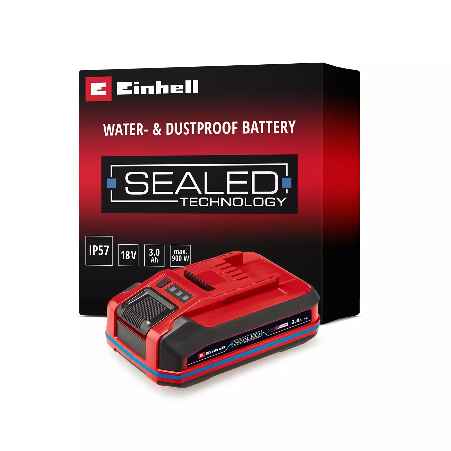 Einhell 4511618 SEALED Plus Akku Li-Ion 18 V 3.0 Ah im Karton