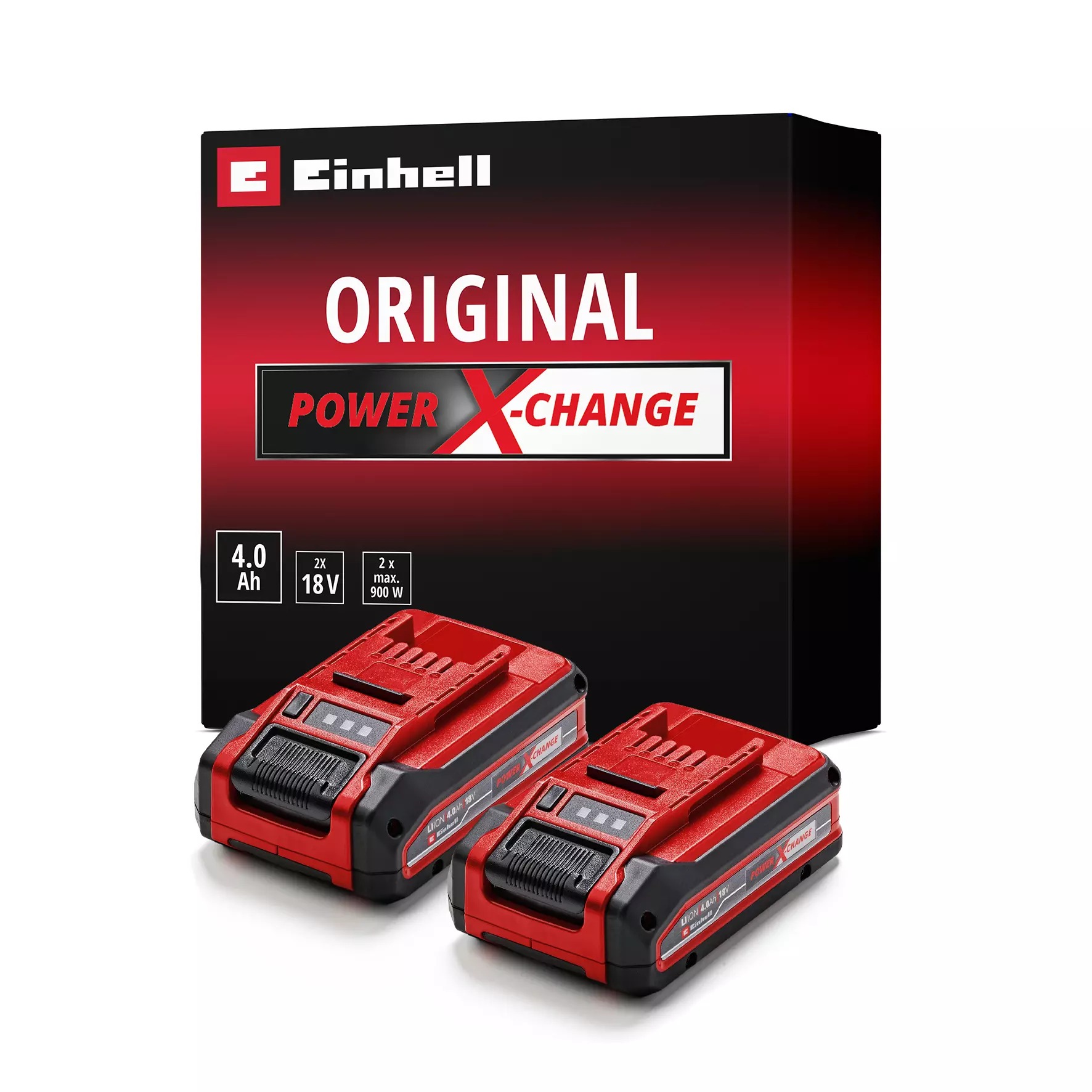 Einhell 4511629 Plus Akku DUO Pack 2 x 18 V 4,0 Ah 