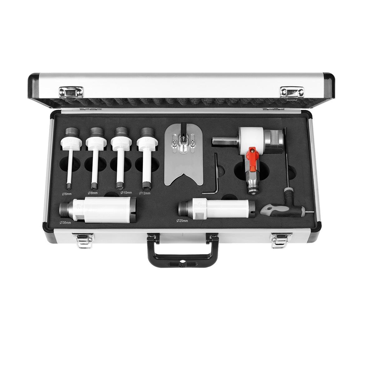 Carat ETSET04000 Fliesenbohrer-Set für Fliesen und Naturstein 6-8-10-12-25-36 mm