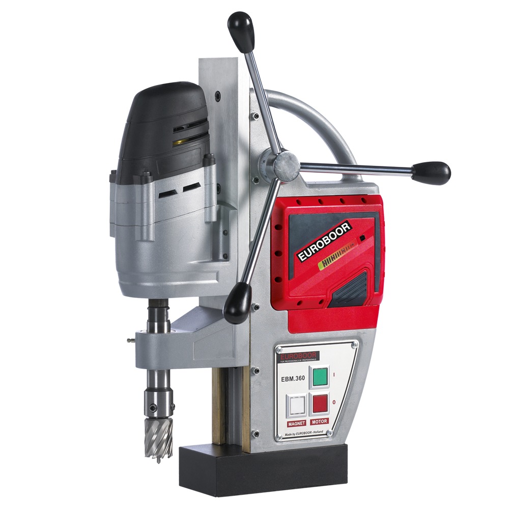 Euroboor 11036801111004 EBM.360 Schnurloser Magnetbohrer Ø36 mm 36 V exkl. Akku und Ladegerät im Karton