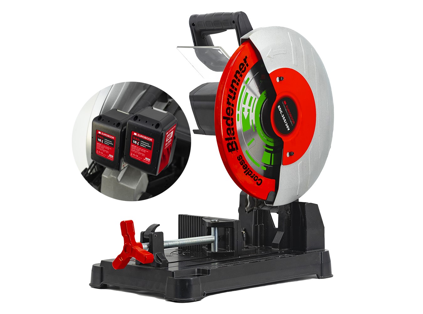 Euroboor EDC.355/36V EDC.355/36V Akku-Metalltrennsäge 36V ohne Batterien und Ladegerät